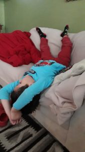 Die Begeisterung vom Schul-Fernsehen teilte mein Sohn natürlich nicht immer.